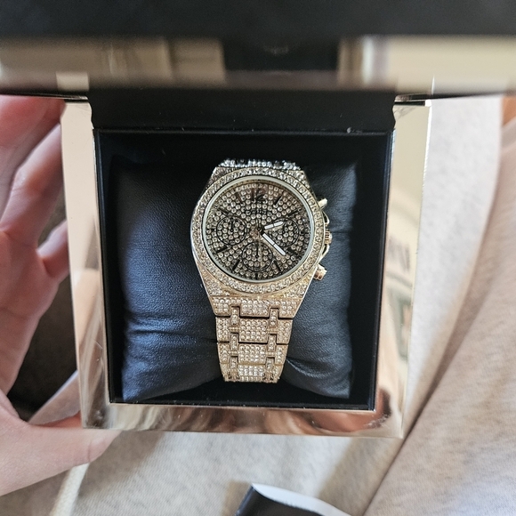 Bebe Full Pave Crystal Bezel Watch - Picture 4 of 11